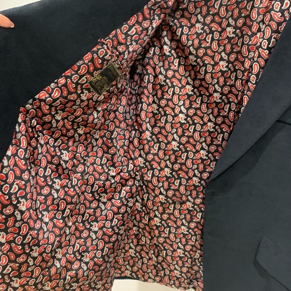 Hickey Freeman faux suede black sports coat Sz Xl - Picture 5 of 8